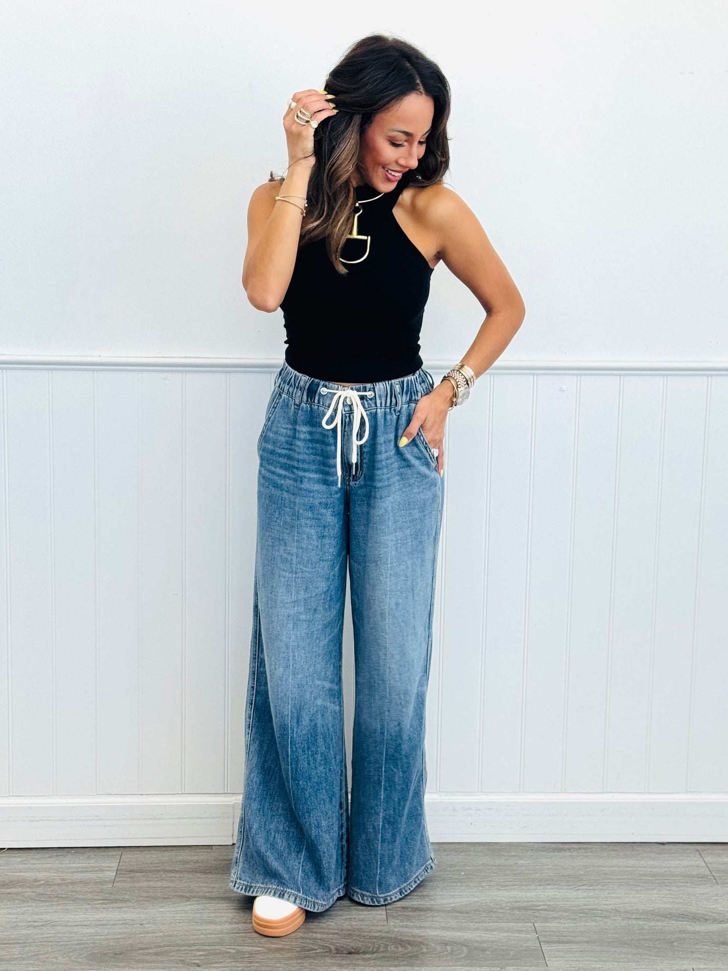Judy Blue Slouchy Sue Palazzo Jeans
