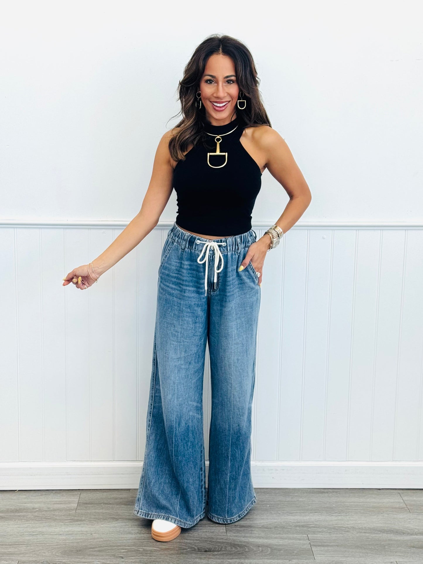 Judy Blue Slouchy Sue Palazzo Jeans