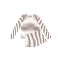 Sandstone Beige/Dark Brown Stripe